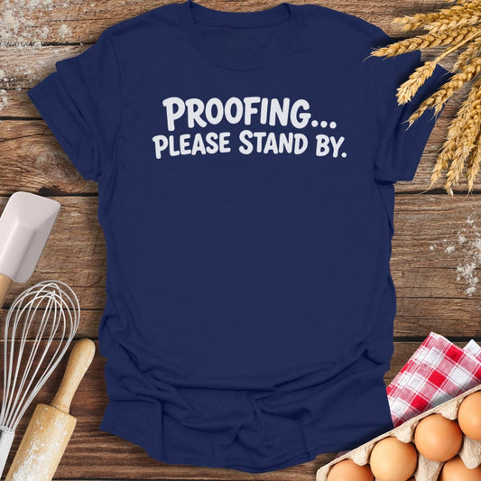 Please Stand By T-Shirt Navy / S Baking Threads