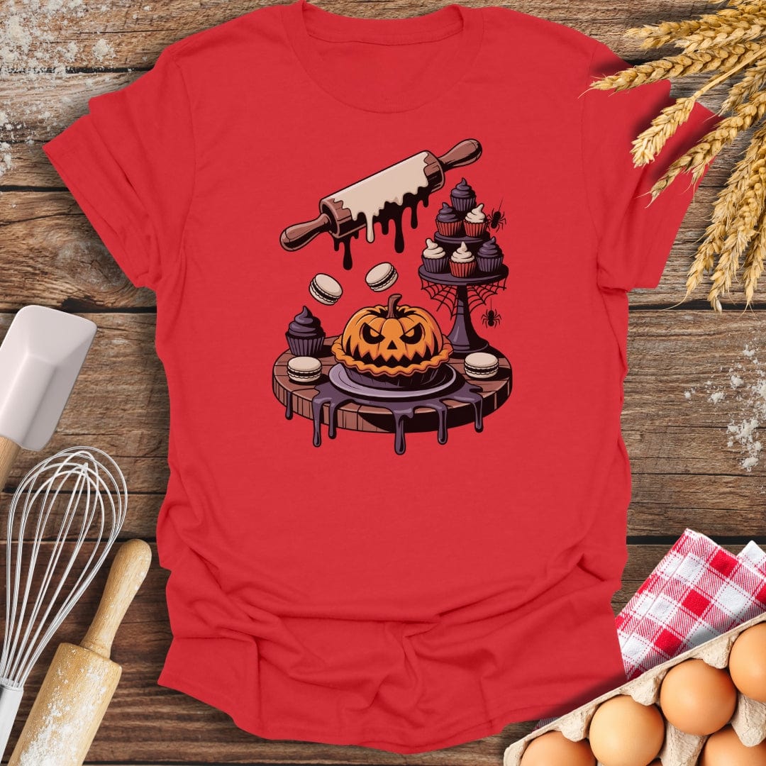 Pumpkin Patisserie T-Shirt Red / S Baking Threads