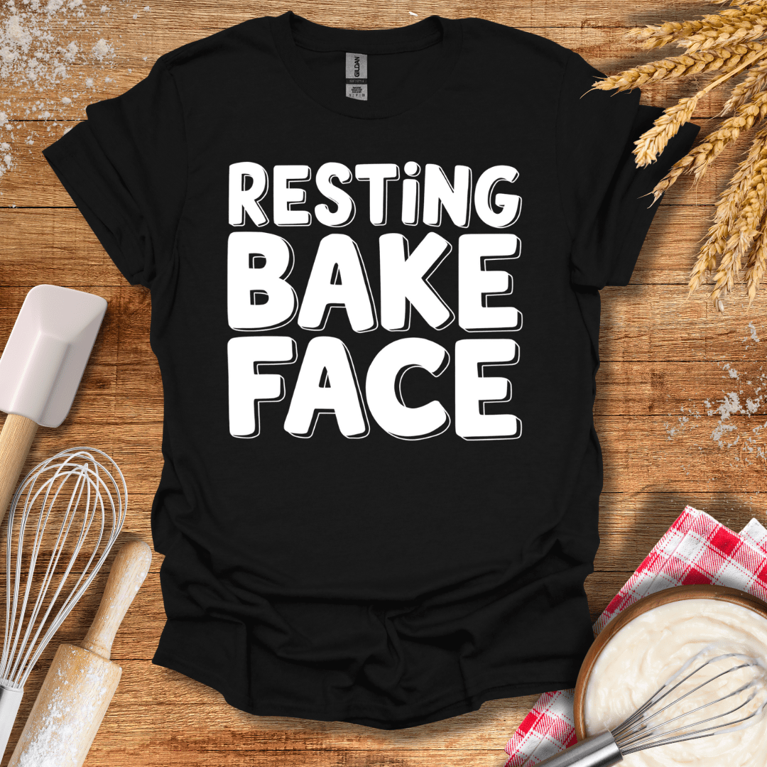 Resting Bake Face T-Shirt Black / S Baking Threads