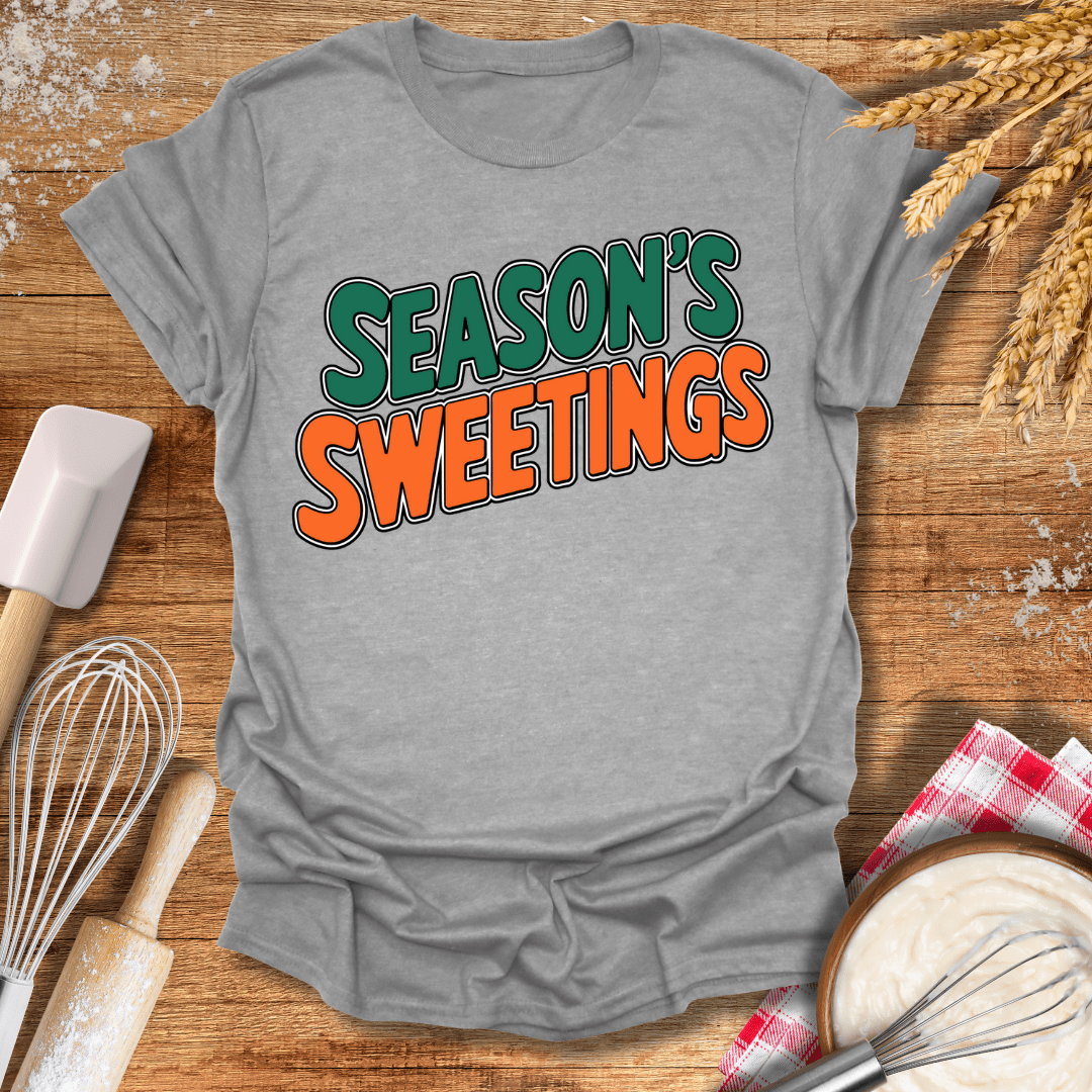 Season's Sweetings T-Shirt Sport Grey / S Baking Threads