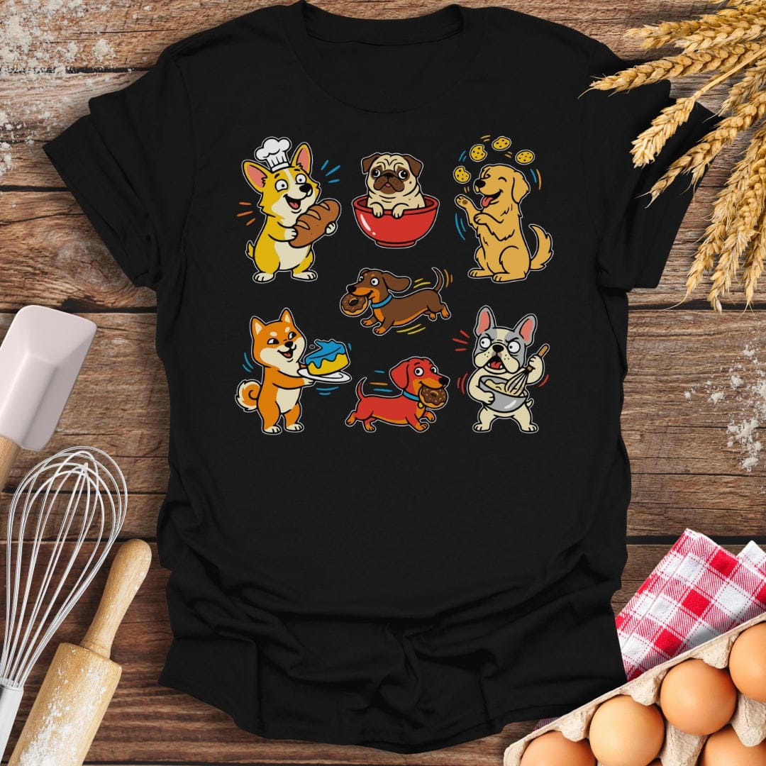 Silly Dog Bakery T-Shirt Black / S Baking Threads