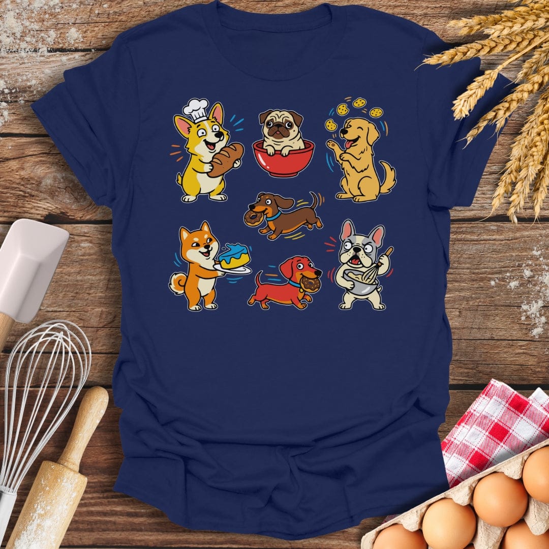 Silly Dog Bakery T-Shirt Navy / S Baking Threads