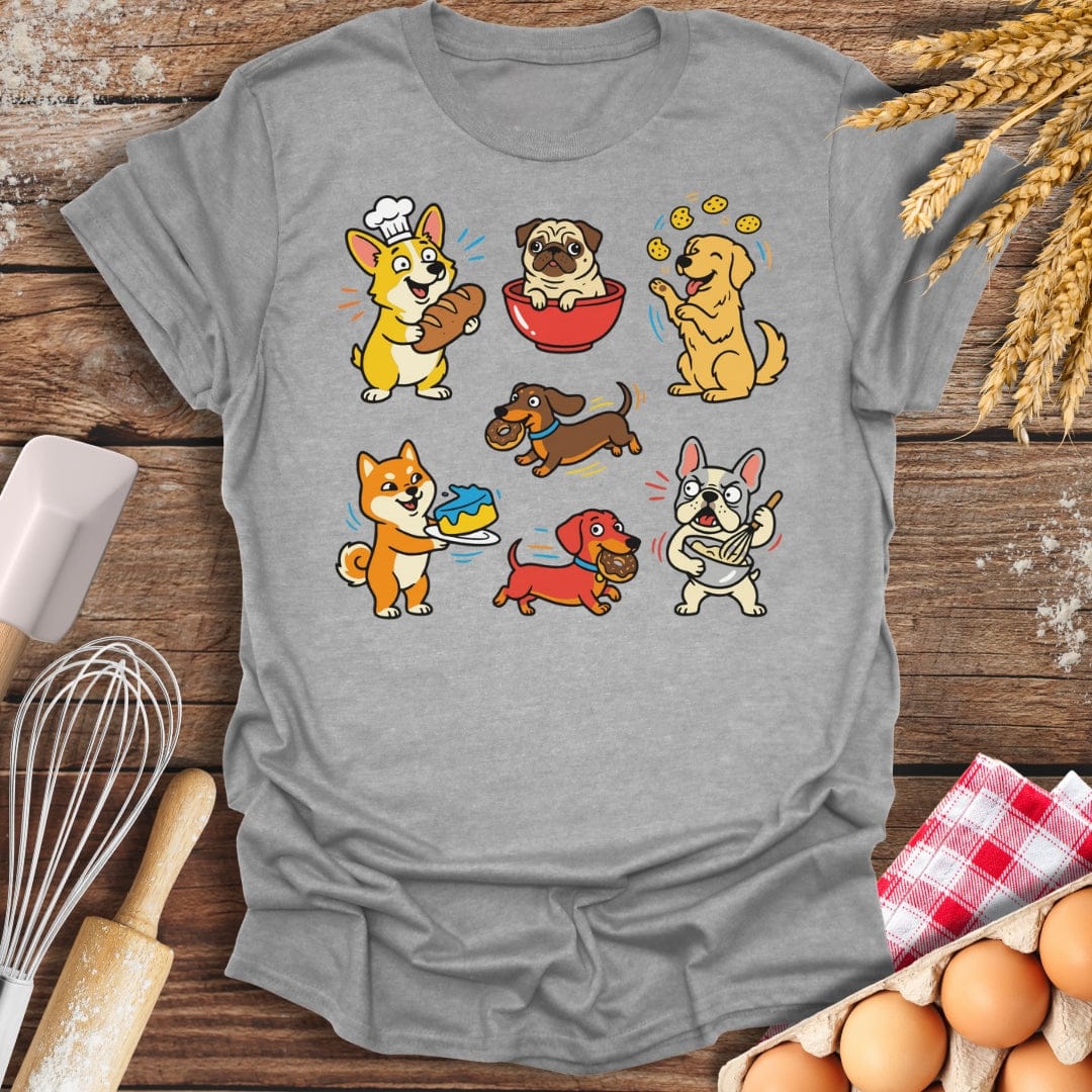 Silly Dog Bakery T-Shirt Sport Grey / S Baking Threads