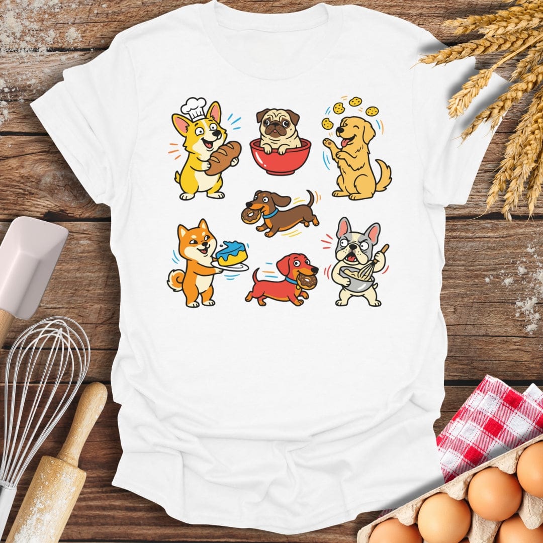 Silly Dog Bakery T-Shirt White / S Baking Threads