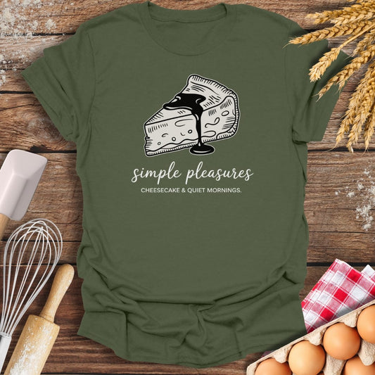 Simple Cheesecake T-Shirt Military Green / S Baking Threads
