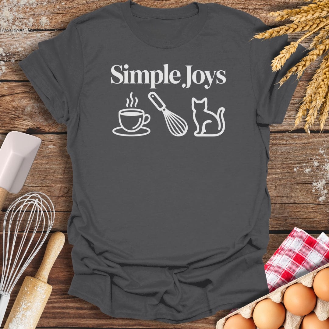 Simple Joys Cat T-Shirt Charcoal / S Baking Threads