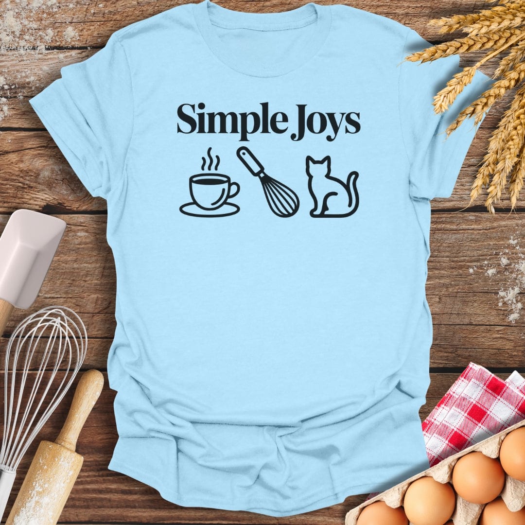 Simple Joys Cat T-Shirt Light Blue / S Baking Threads