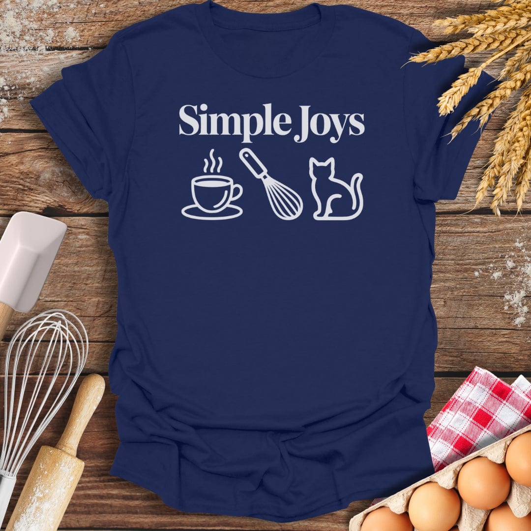 Simple Joys Cat T-Shirt Navy / S Baking Threads