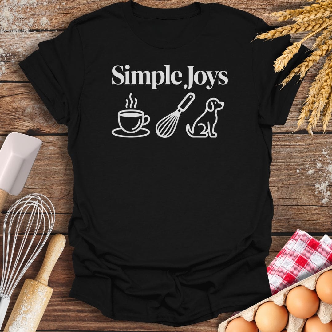 Simple Joys Dog T-Shirt Black / S Baking Threads