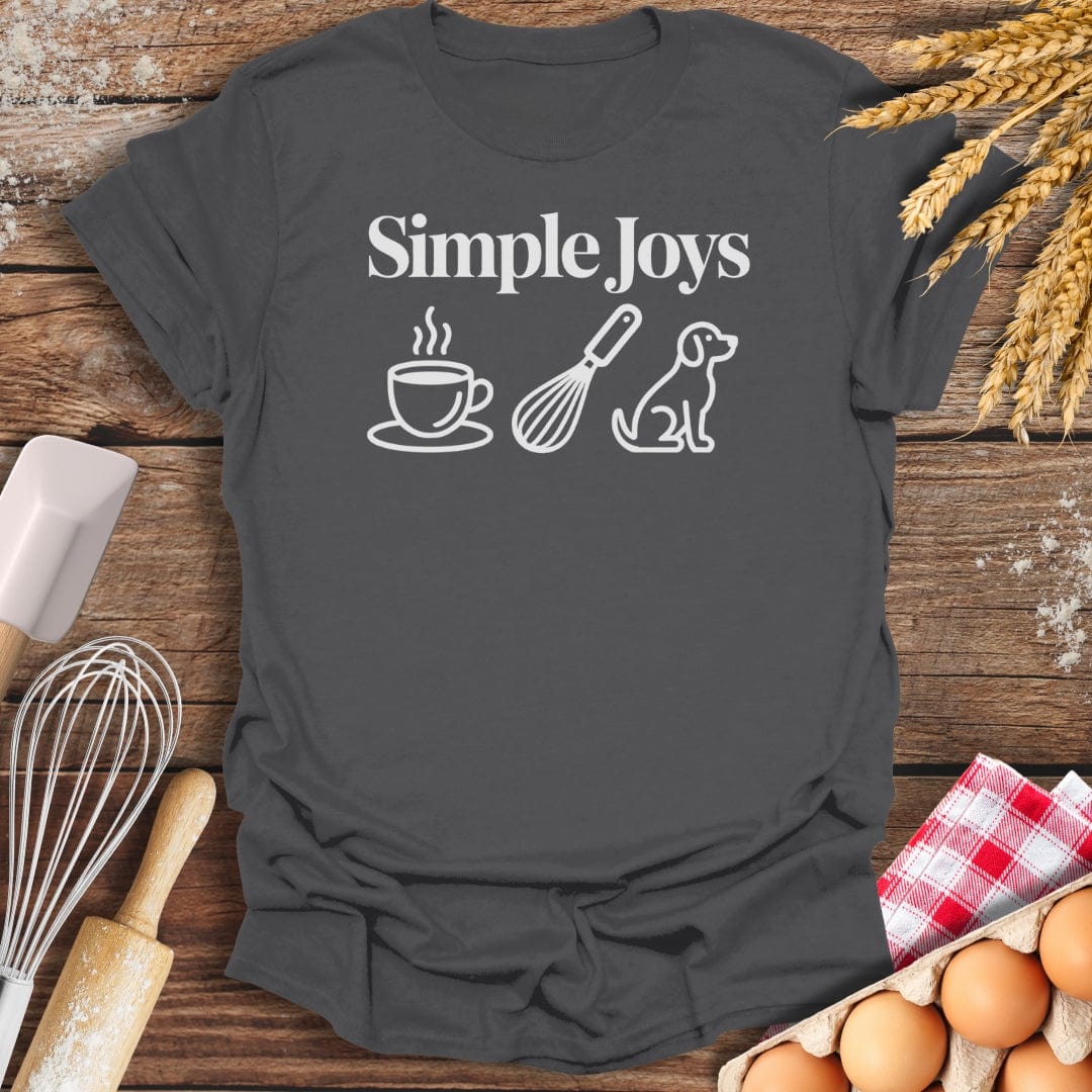 Simple Joys Dog T-Shirt Charcoal / S Baking Threads