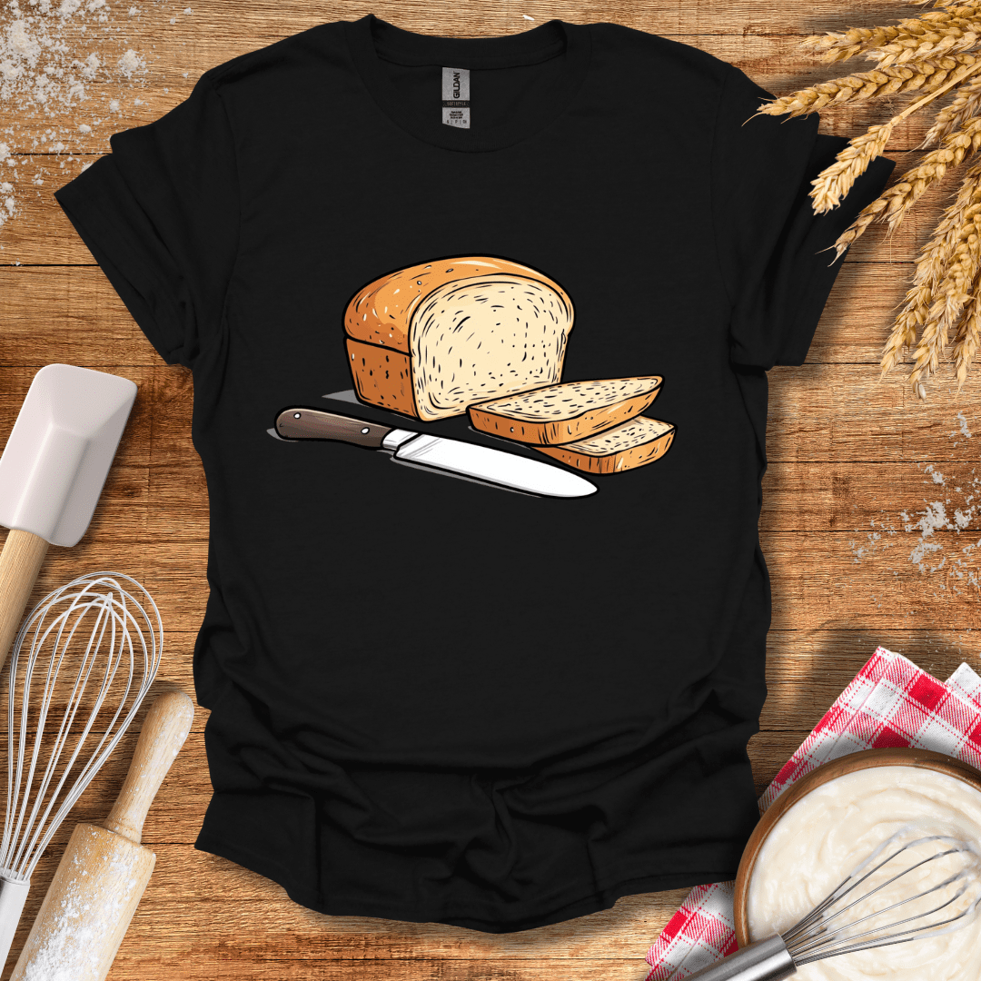 Slice of Bread T-Shirt Black / S Baking Threads