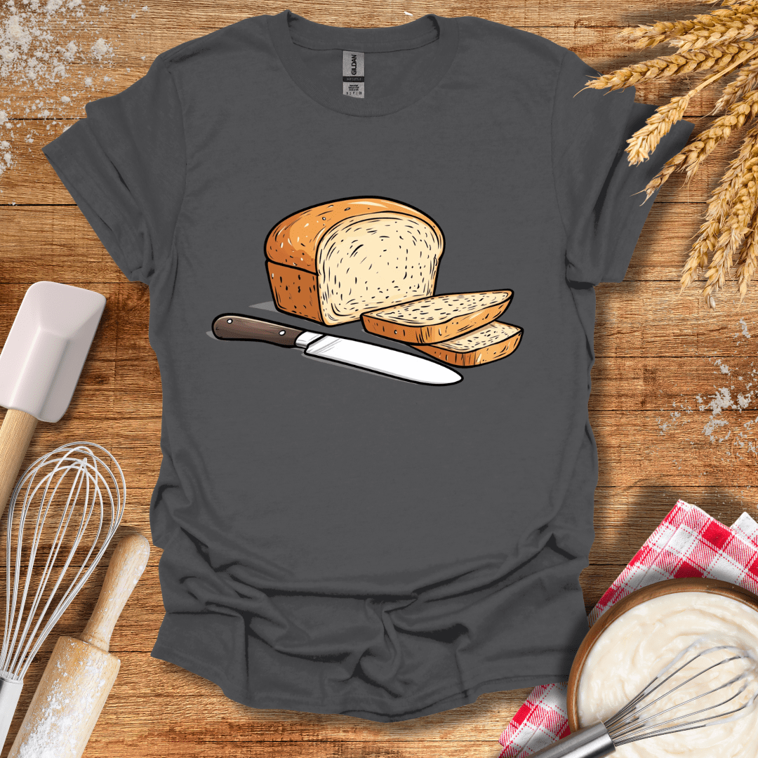 Slice of Bread T-Shirt Charcoal / S Baking Threads