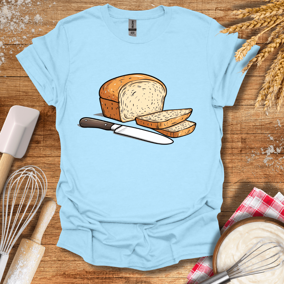 Slice of Bread T-Shirt Light Blue / S Baking Threads