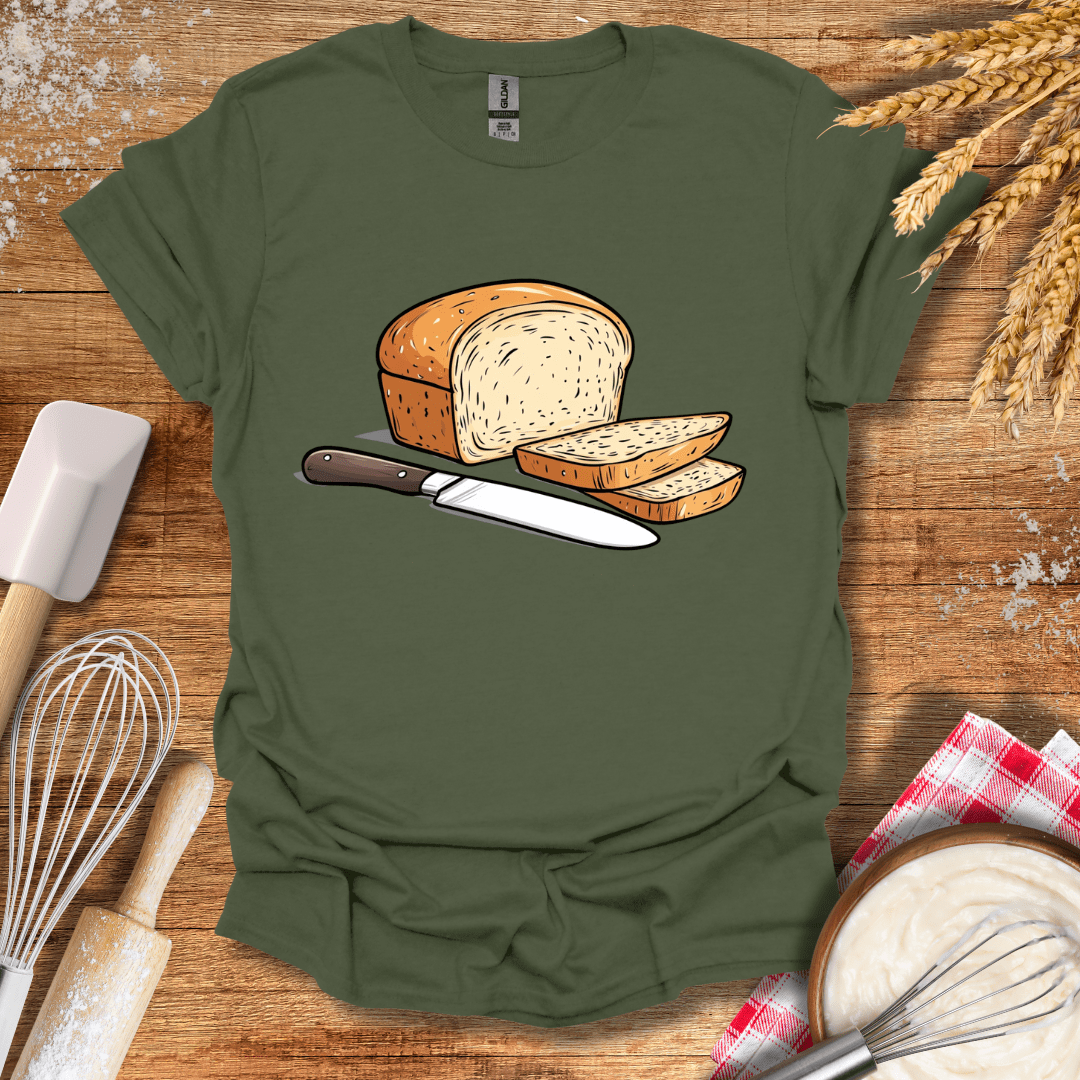 Slice of Bread T-Shirt Military Green / S Baking Threads