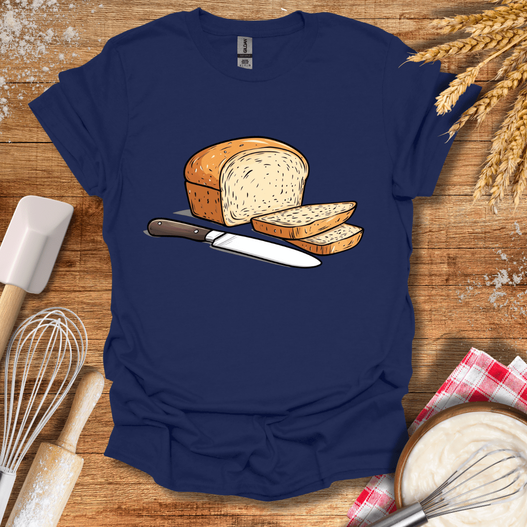 Slice of Bread T-Shirt Navy / S Baking Threads