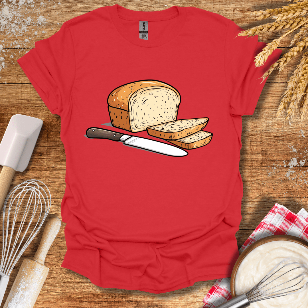 Slice of Bread T-Shirt Red / S Baking Threads