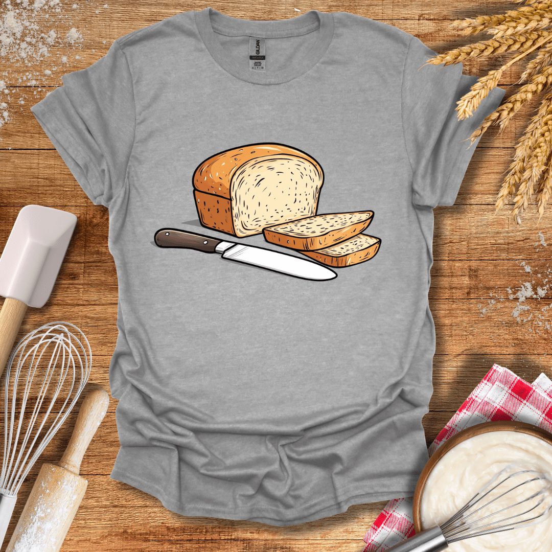 Slice of Bread T-Shirt Sport Grey / S Baking Threads