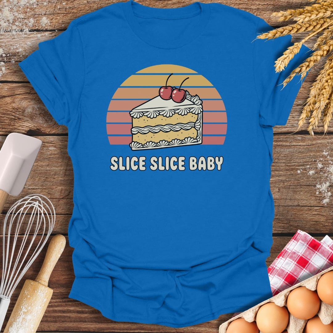 Slice Slice Baby T-Shirt Royal / S Baking Threads