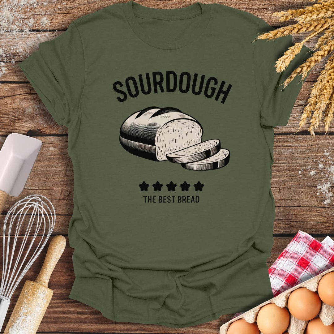 Sourdough: 5 Star Review T-Shirt Military Green / S Baking Threads