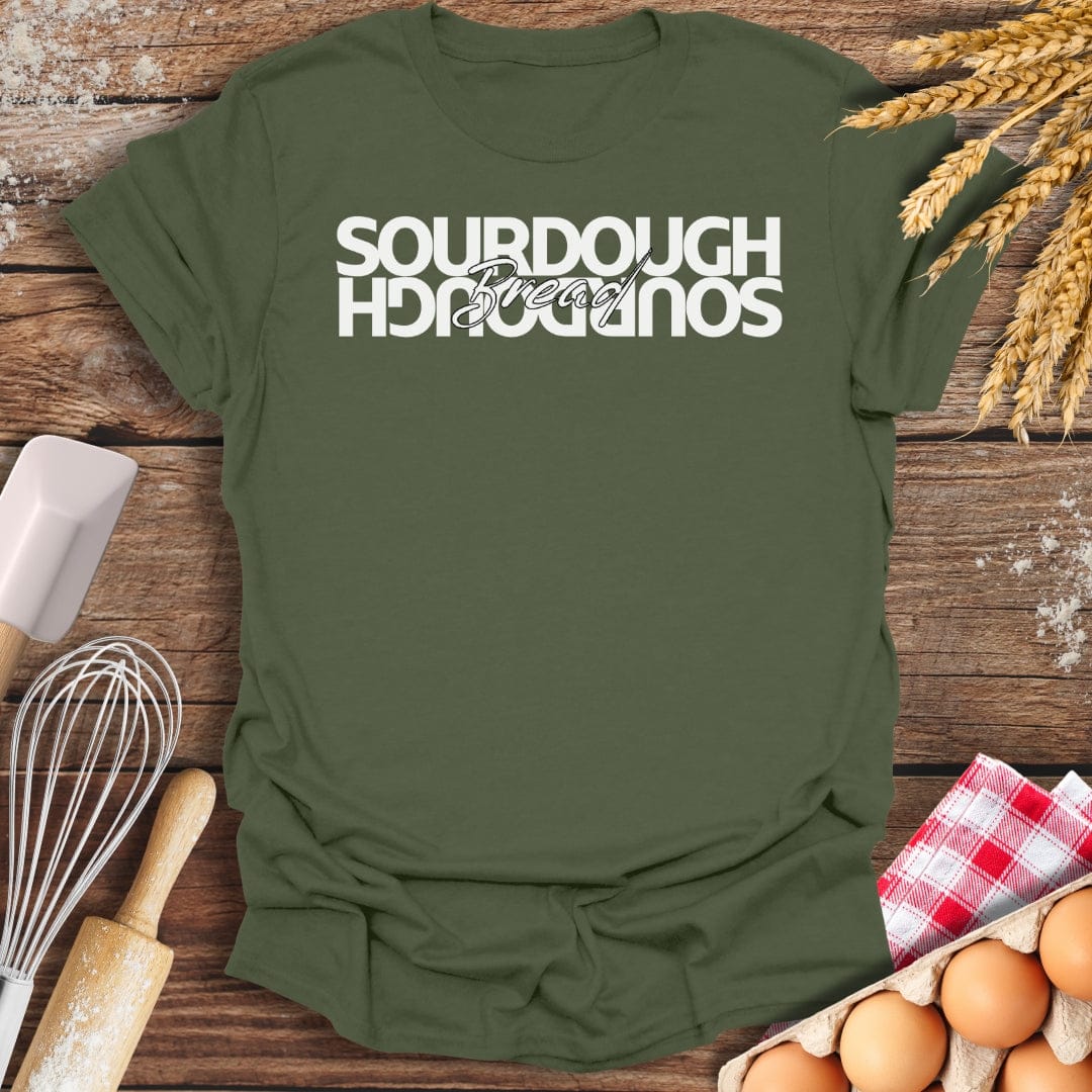 Sourdough Bread T-Shirt Military Green / S Baking Threads