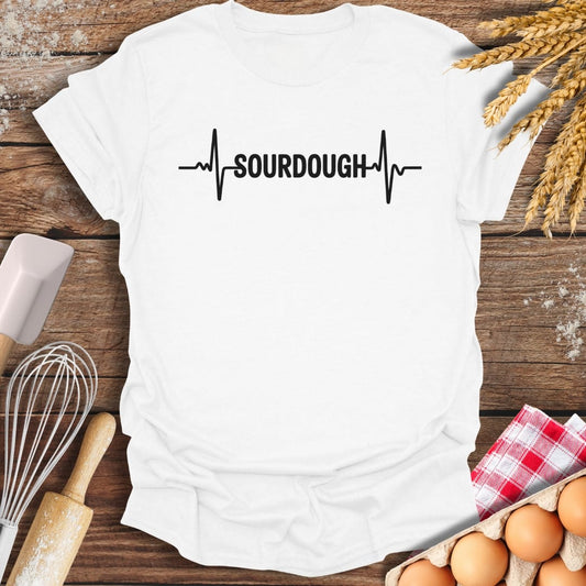 Sourdough EKG T-Shirt White / S Baking Threads