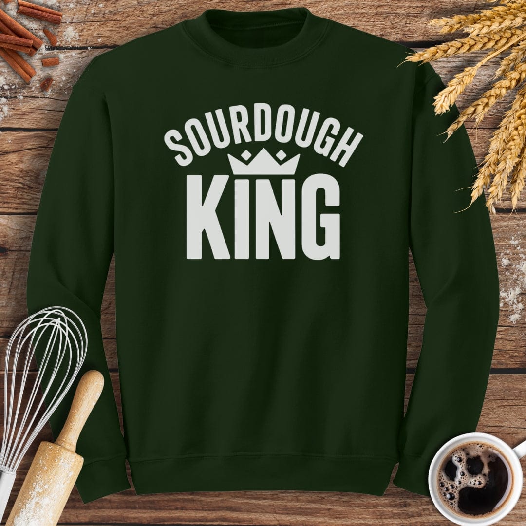 Sourdough King Sweatshirt Baking Threads