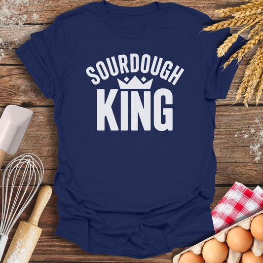 Sourdough King T-Shirt Navy / S Baking Threads