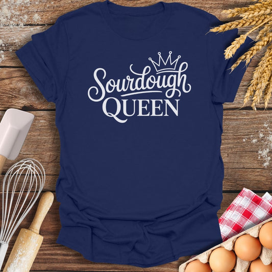 Sourdough Queen T-Shirt Navy / S Baking Threads