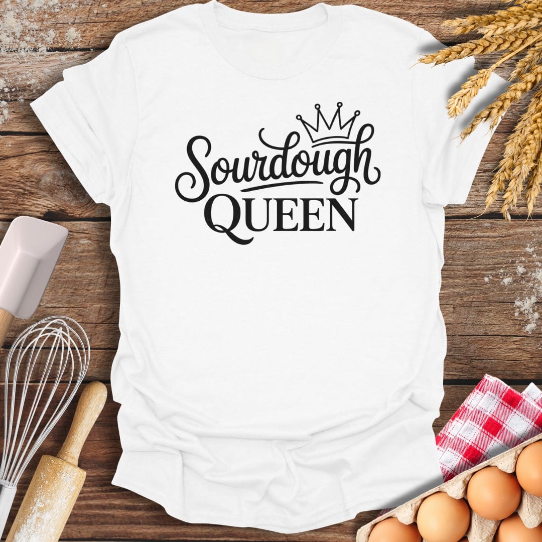 Sourdough Queen T-Shirt White / S Baking Threads