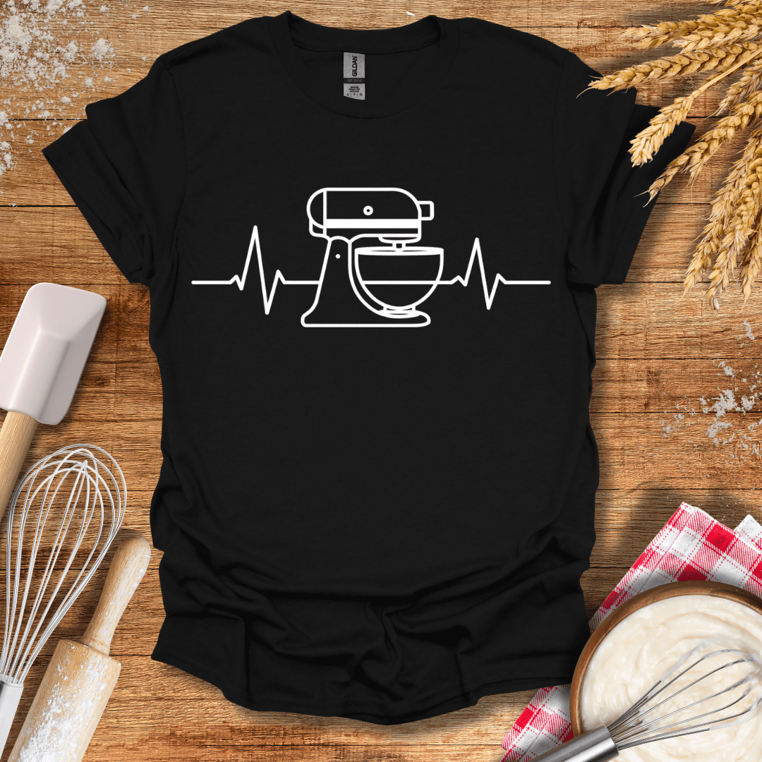 Stand Mixer EKG T-Shirt Black / S Baking Threads