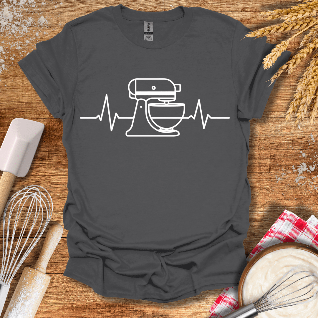 Stand Mixer EKG T-Shirt Charcoal / S Baking Threads