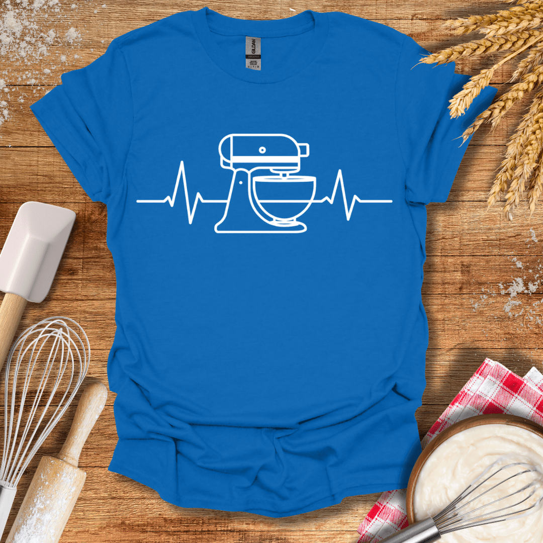 Stand Mixer EKG T-Shirt Royal / S Baking Threads