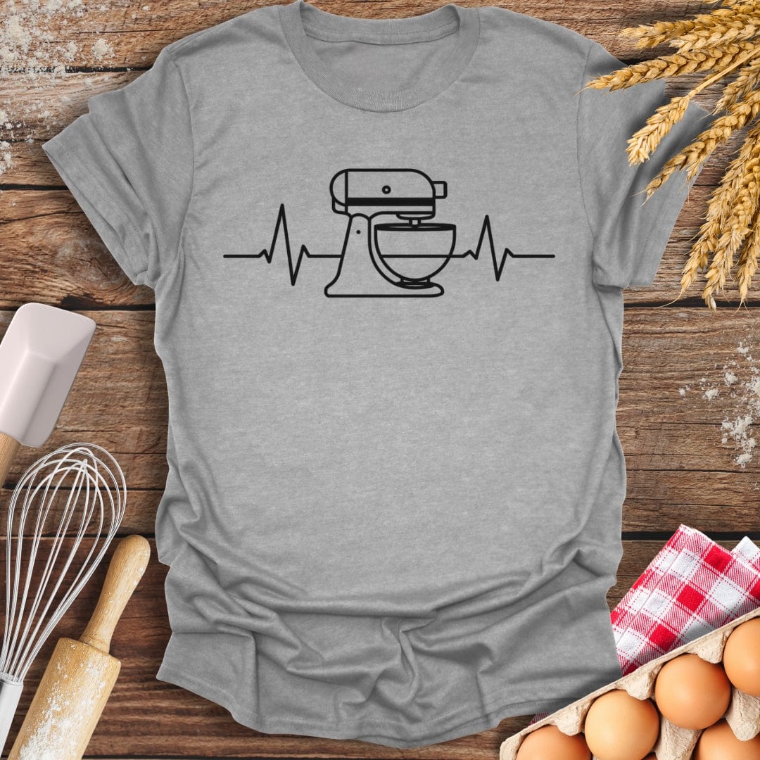 Stand Mixer EKG T-Shirt Sport Grey / S Baking Threads