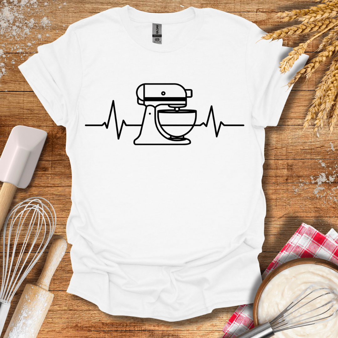 Stand Mixer EKG T-Shirt White / S Baking Threads