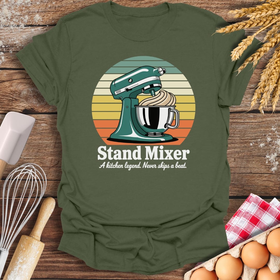 Stand Mixer T-Shirt Military Green / S Baking Threads
