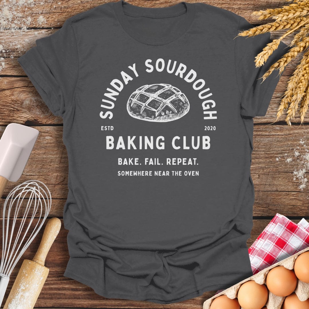 Sunday Sourdough T-Shirt Charcoal / S Baking Threads