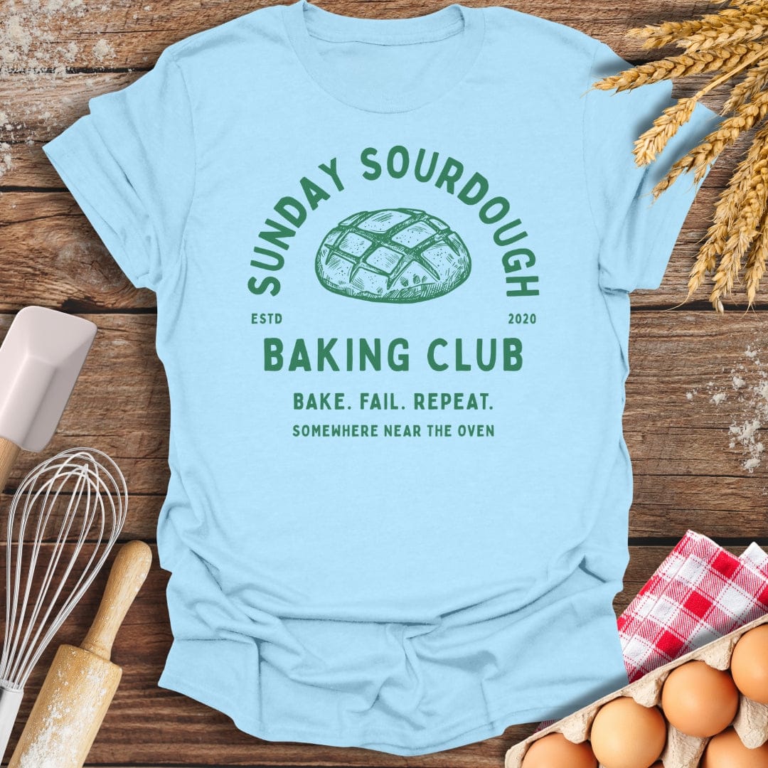 Sunday Sourdough T-Shirt Light Blue / S Baking Threads