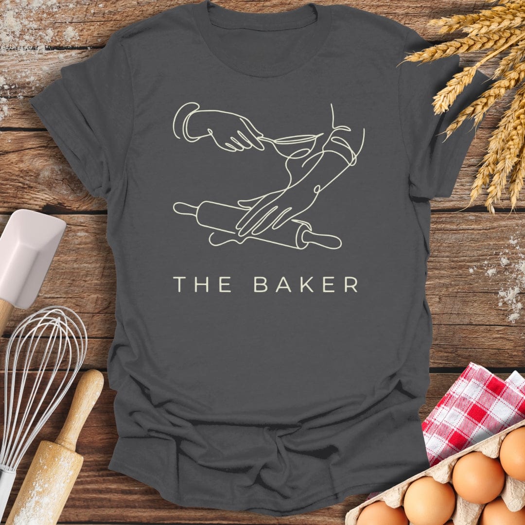 The Baker T-Shirt Charcoal / S Baking Threads