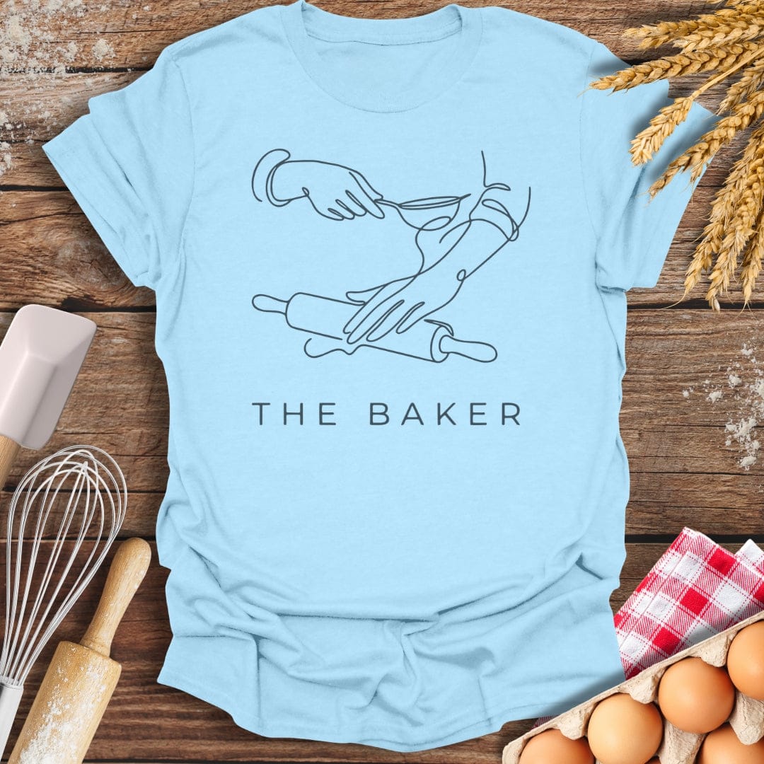 The Baker T-Shirt Light Blue / S Baking Threads