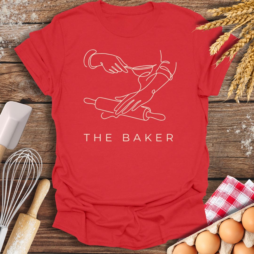 The Baker T-Shirt Red / S Baking Threads