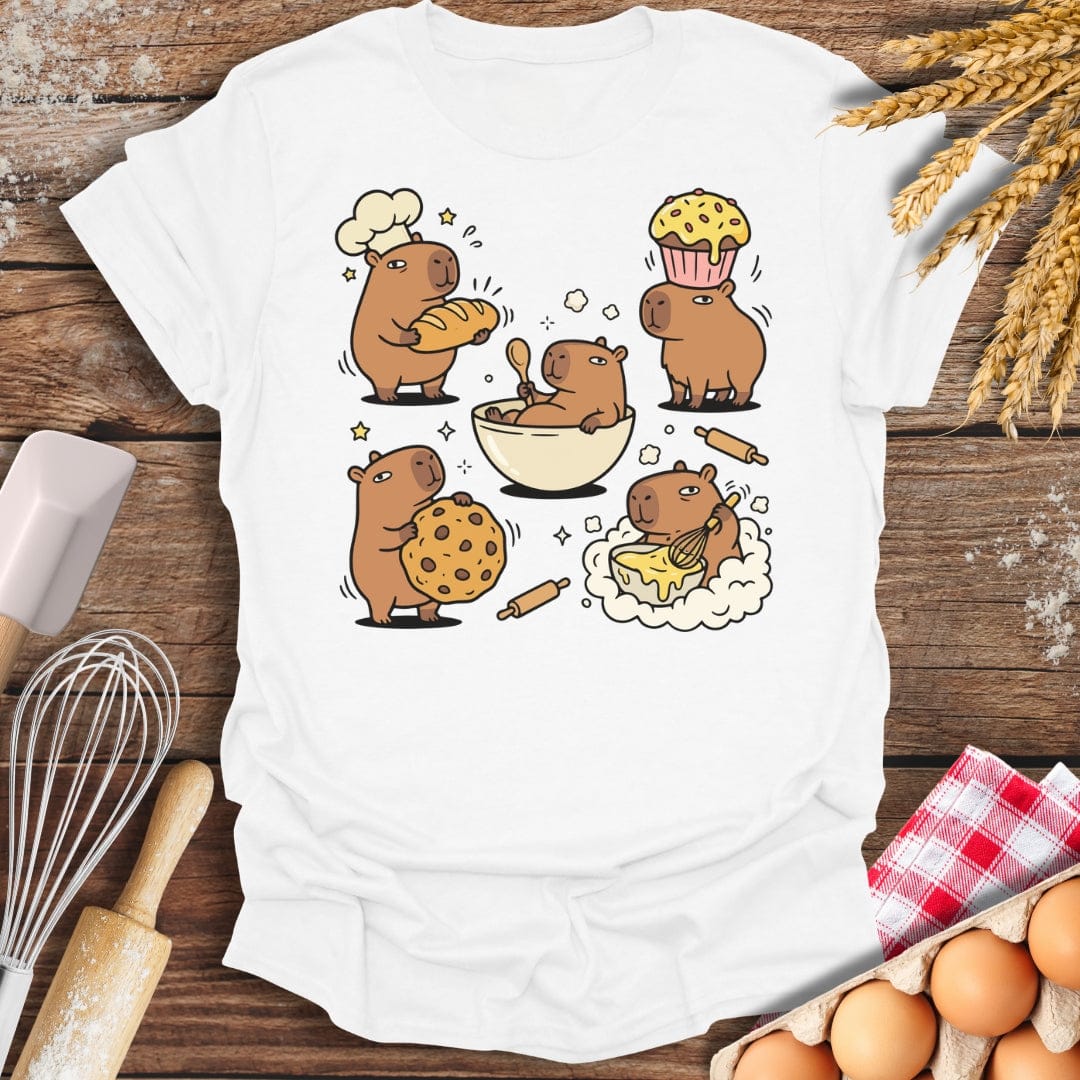 The Capy-Bakers T-Shirt White / S Baking Threads