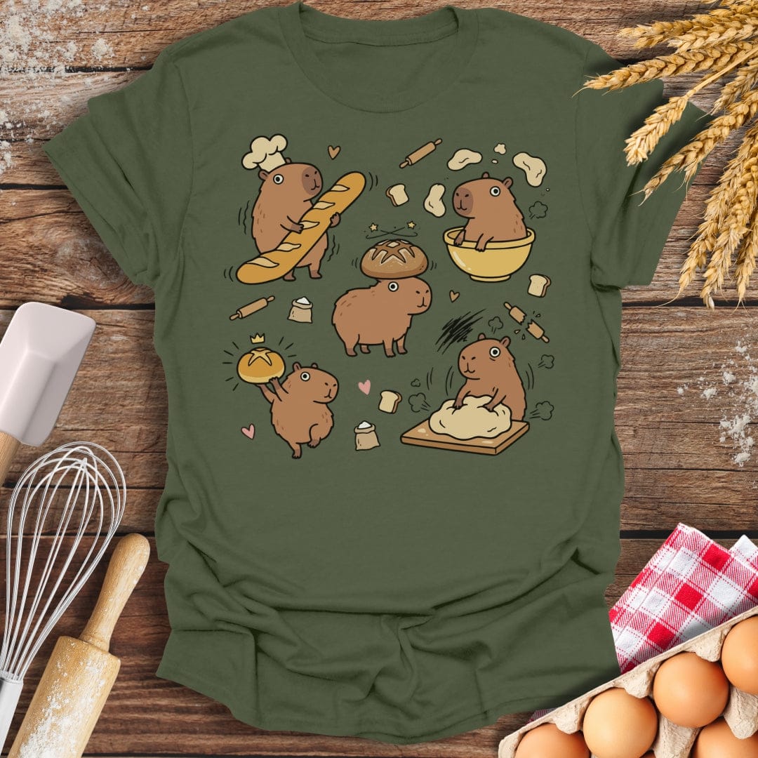 The Carb-ybaras T-Shirt Military Green / S Baking Threads
