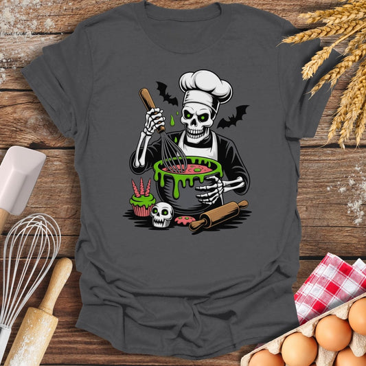 The Grim Baker T-Shirt Charcoal / S Baking Threads