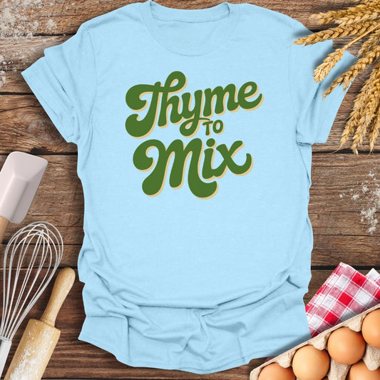 Thyme To Mix T-Shirt Light Blue / S Baking Threads