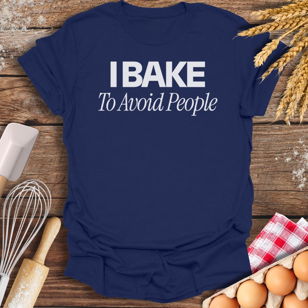 To Avoid People T-Shirt Navy / S Baking Threads