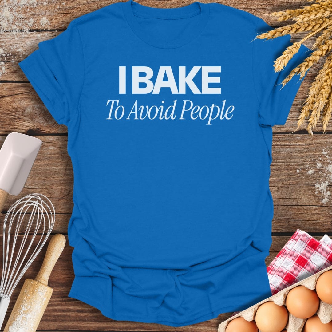 To Avoid People T-Shirt Royal / S Baking Threads