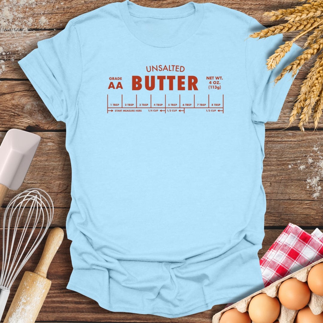 Unsalted Butter T-Shirt Light Blue / S Baking Threads