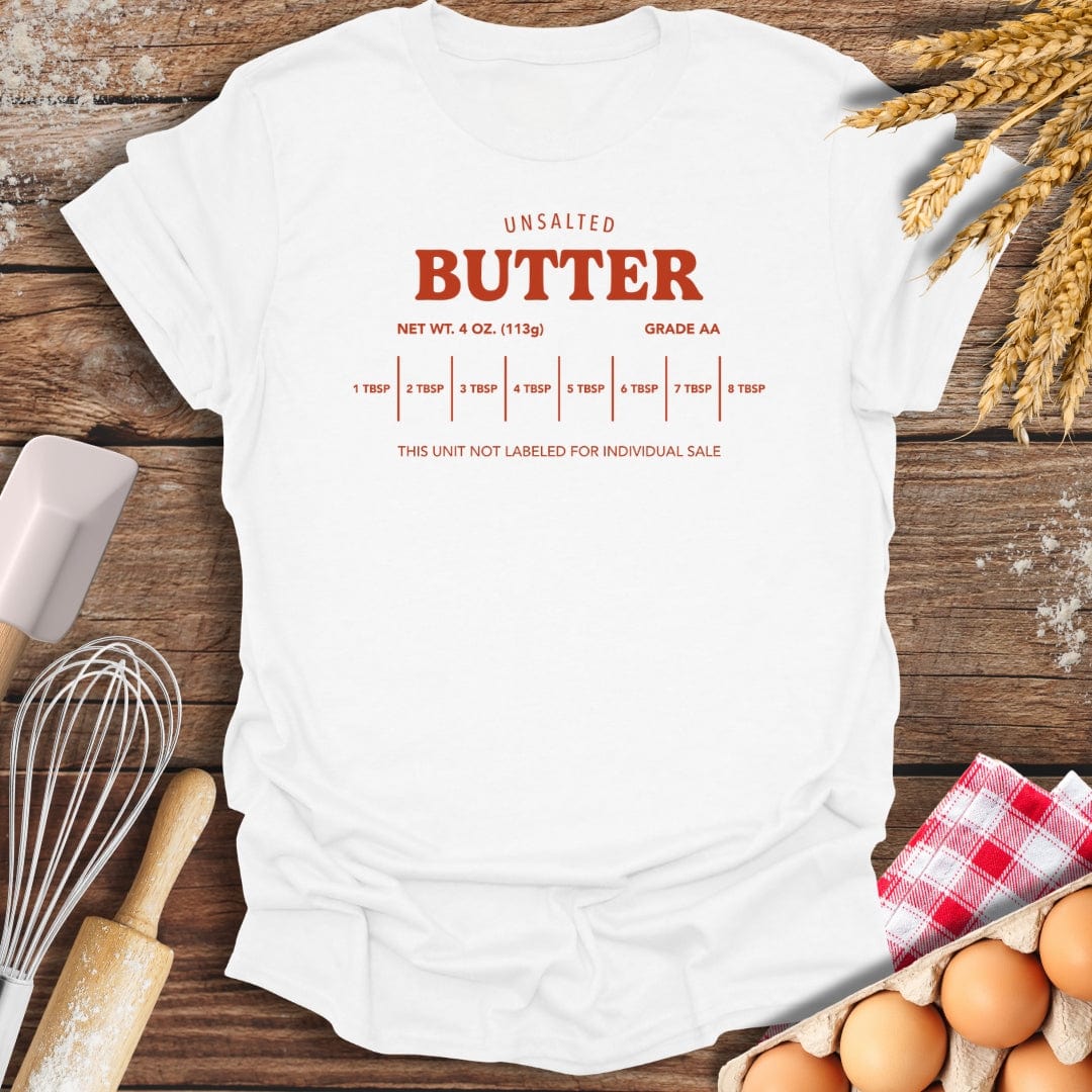 Unsalted Butter T-Shirt White / S Baking Threads