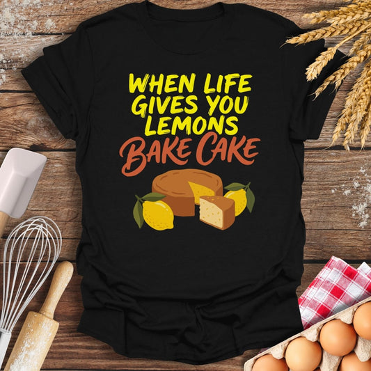 When Life Gives You Lemons T-Shirt Black / S Baking Threads