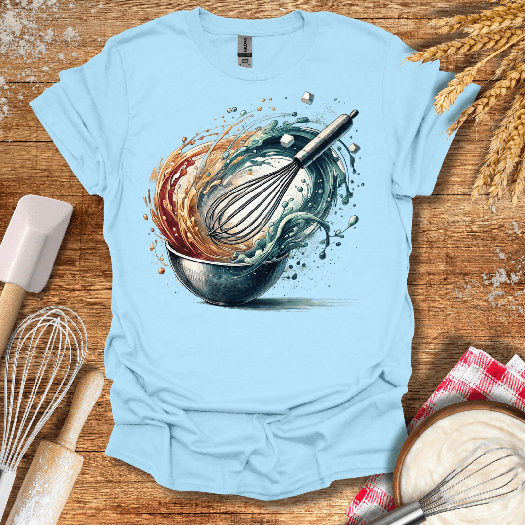 Whirlwind of Baking T-Shirt Light Blue / S Baking Threads